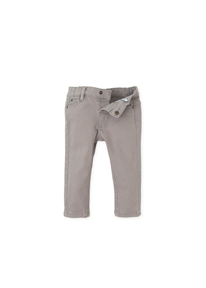 tiamia Pantalón 5 bolsillos gris niño Últimos 3 días
