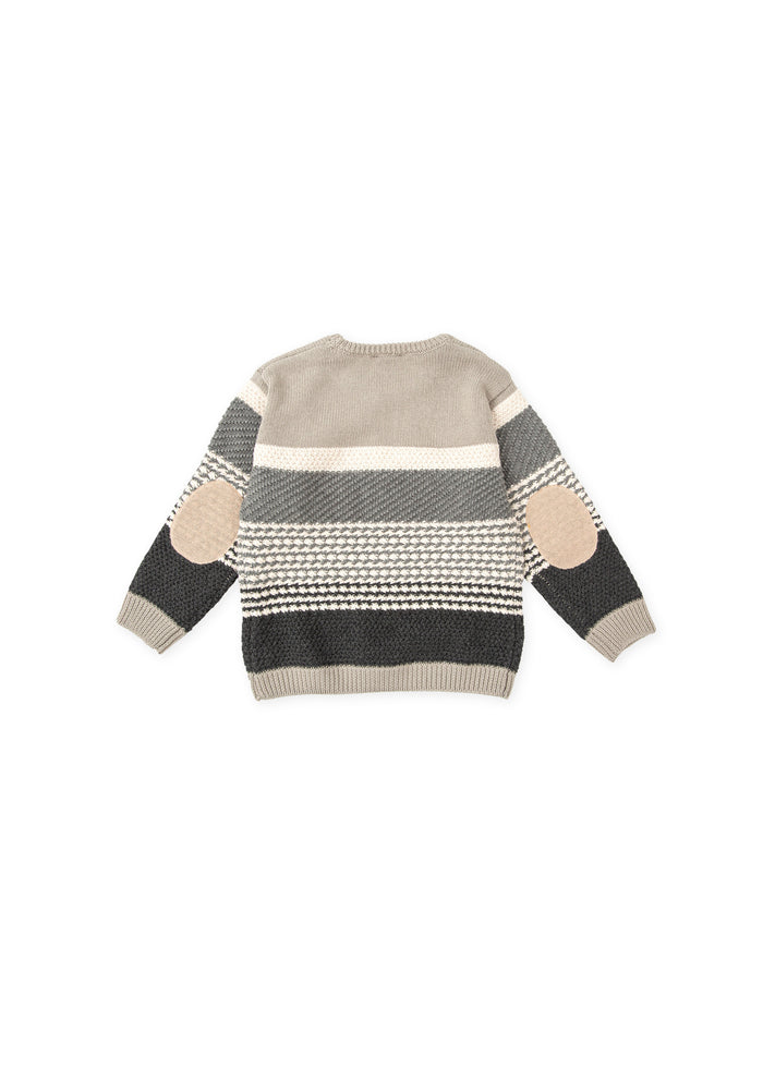 tiamia Jersey tricot rayas gris niño En oferta