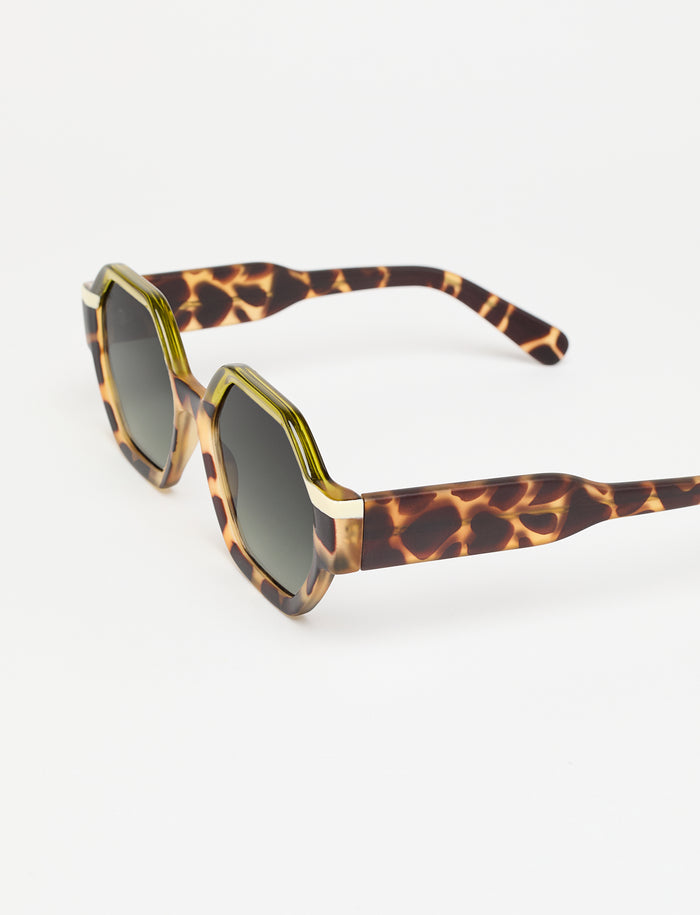 tiwi VALETTE Tricolor Green Tortoise/Green/Beige Precio ultrabajo