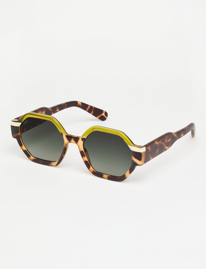 tiwi VALETTE Tricolor Green Tortoise/Green/Beige Precio ultrabajo
