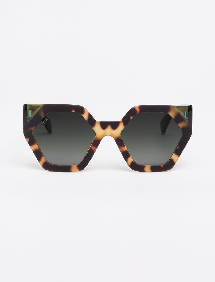 tiwi HEXAGON I Bicolor Green Tortoise / Shiny Green Descuento por venta flash