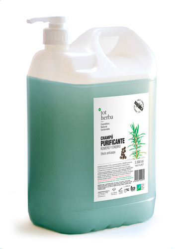 tot herba EcoRecarga Champú Purificante Romero y Enebro 5 Litros