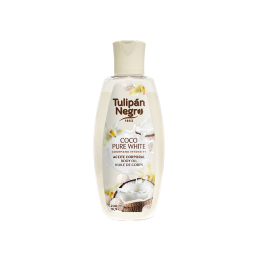 tulipán negro Aceite Corporal Tulipán Negro Coco Pure White 200 ml Ahorra y exporta