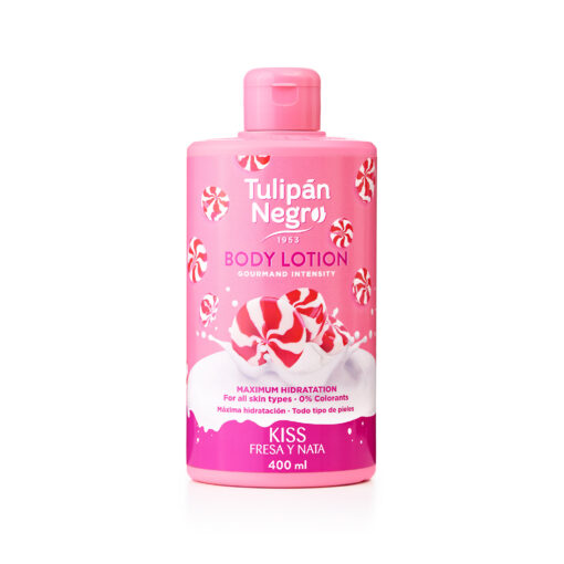 tulipán negro Body Lotion Tulipán Negro Fresa y Nata 400 ml En oferta