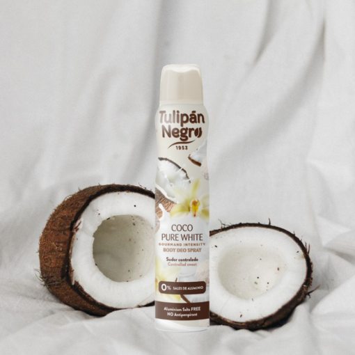 tulipán negro Desodorante Spray Coco Pure White 200 ml