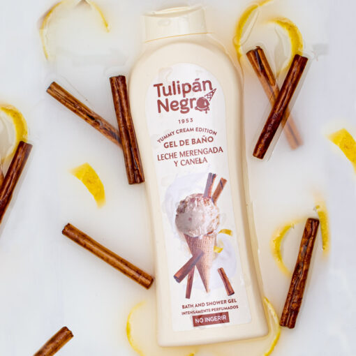 tulipán negro Gel de Baño Leche Merengada y Canela 650 ML