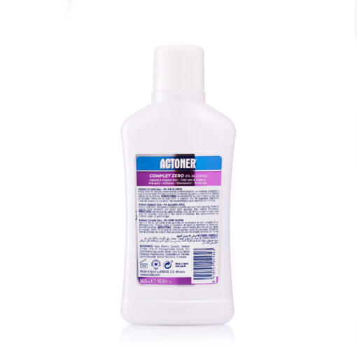 tulipán negro Enjuague Bucal Actoner ZERO Cuidado Completo 500 ml Oferta especial de fábrica