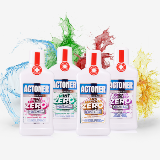 tulipán negro Enjuague Bucal Actoner ZERO Anti-Manchas 500 ml Superdescuento