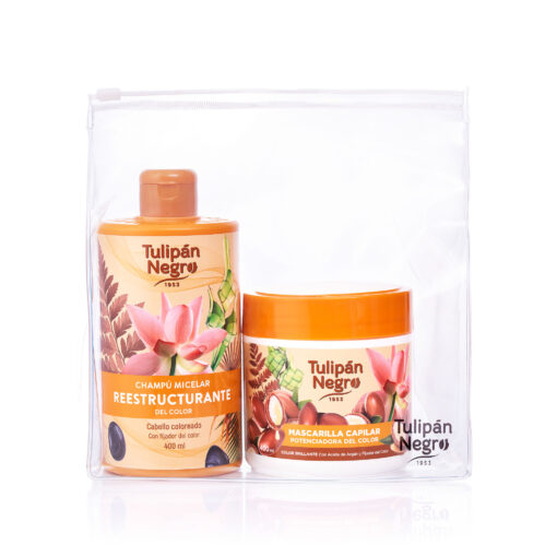 tulipán negro Pack Neceser Champú y Mascarilla Potenciadora de Color