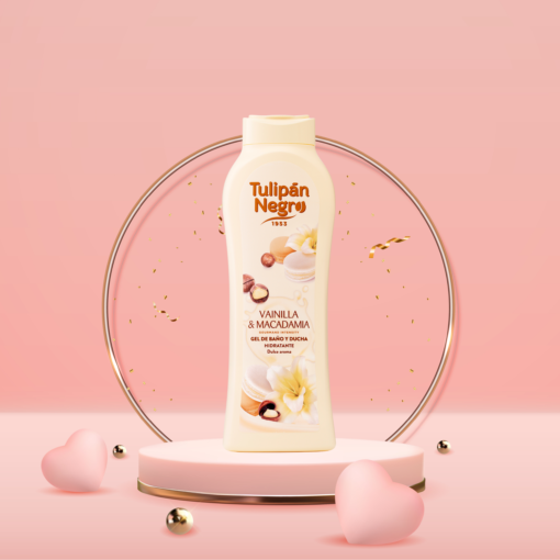 tulipán negro Gel de baño Vainilla y Nueces de Macadamia 650 ml