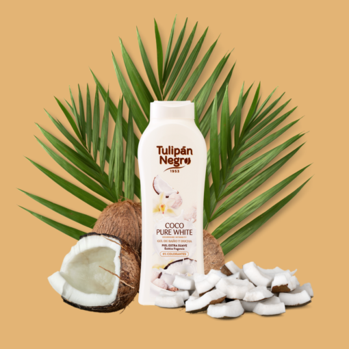 tulipán negro Gel de baño Coco Pure White 650 ml