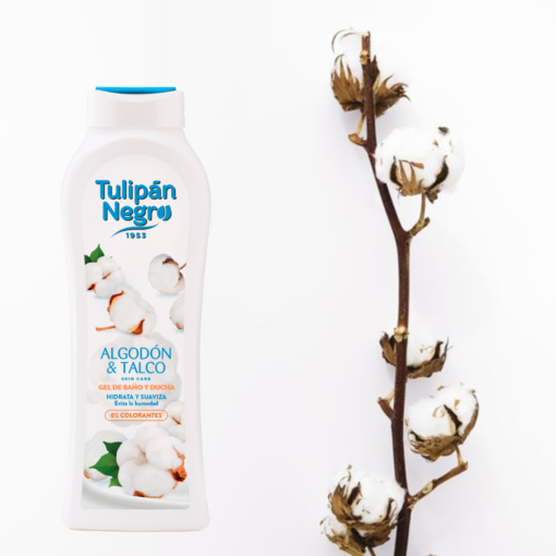 tulipán negro Gel de baño Tulipán Negro Algodón y Talco 650 ml