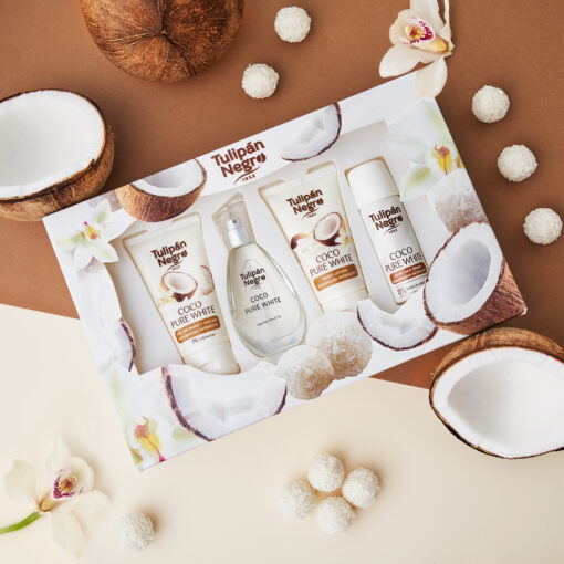 tulipán negro Estuche Tulipán Negro Coco Pure White