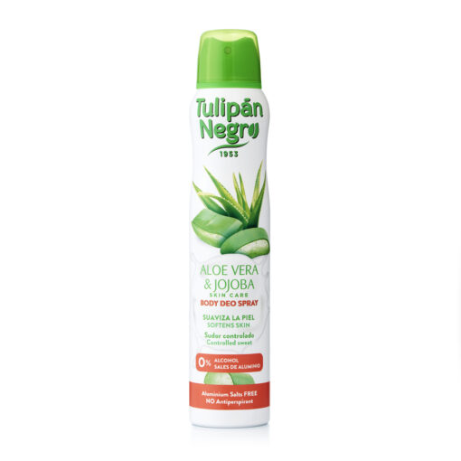 tulipán negro Desodorante Tulipán Negro Deo Spray Aloe Vera y Jojoba 200 ml Grandes ahorros