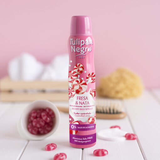 tulipán negro Desodorante Tulipán Negro Fresa y Nata Deo Spray 200 ml