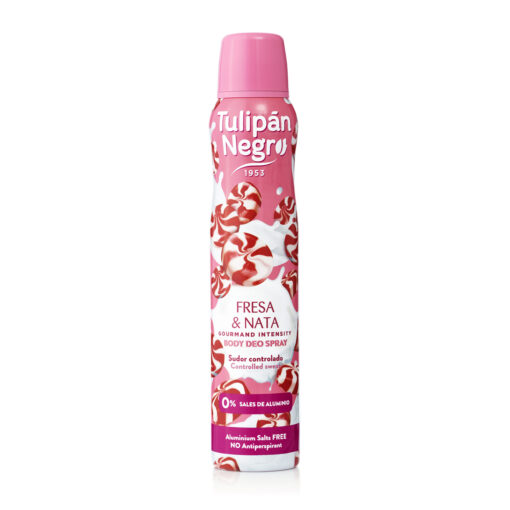 tulipán negro Desodorante Tulipán Negro Fresa y Nata Deo Spray 200 ml 2025