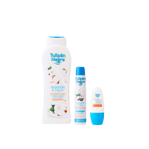 tulipán negro Pack Algodón y Talco Skin Care Precio de fábrica