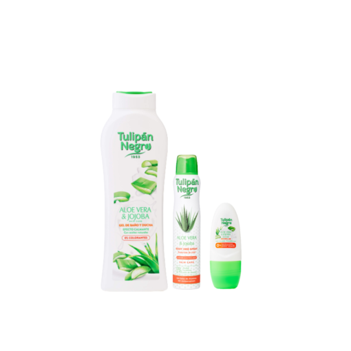 tulipán negro Pack Aloe Vera y Jojoba Skin Care Promoción por tiempo limitado