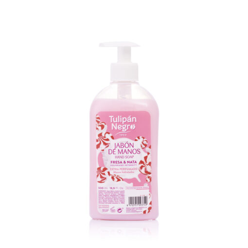 tulipán negro Jabón de manos Fresa y Nata 500 ml Solo queda un día