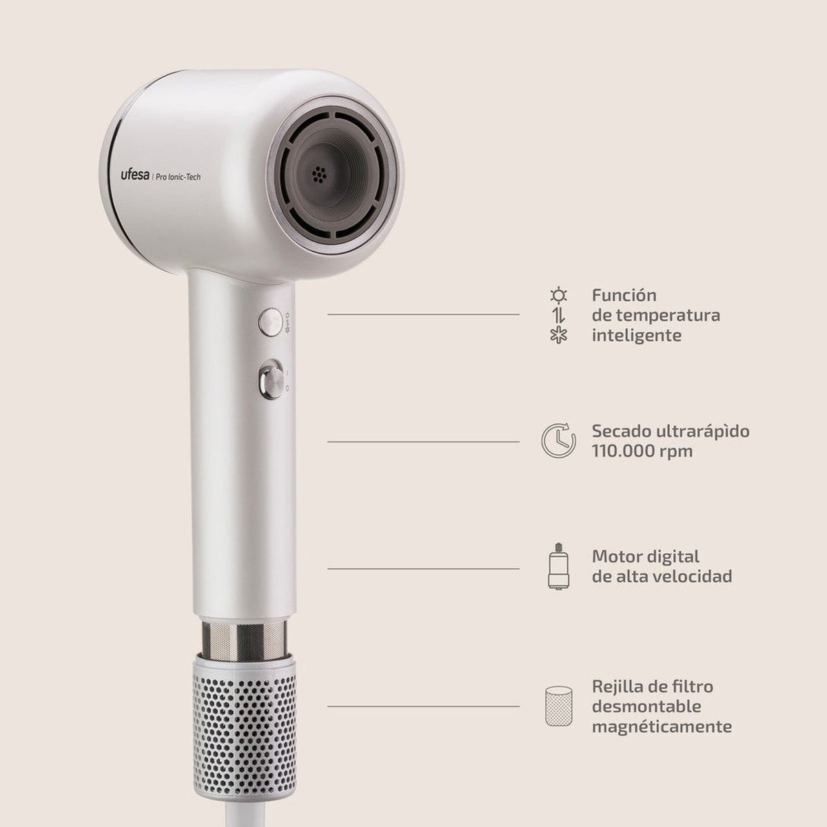 ufesa Secador Digital Pro Ionic-Tech Oferta especial de fábrica