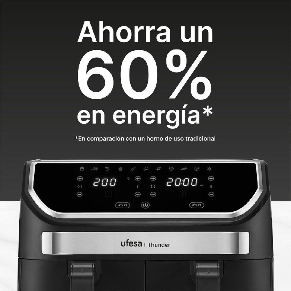 ufesa Freidora de aire digital doble cubeta 9L Thunder Mejor oferta