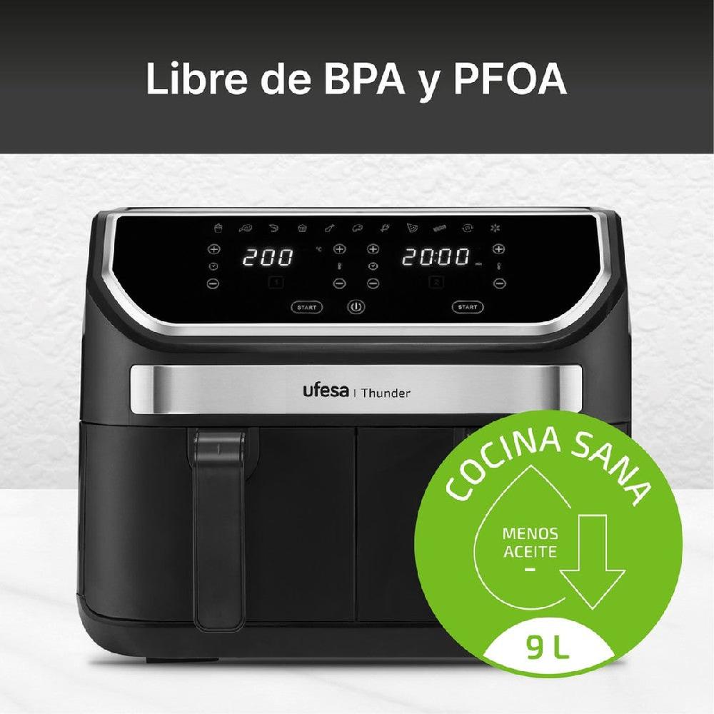 ufesa Freidora de aire digital doble cubeta 9L Thunder Mejor oferta