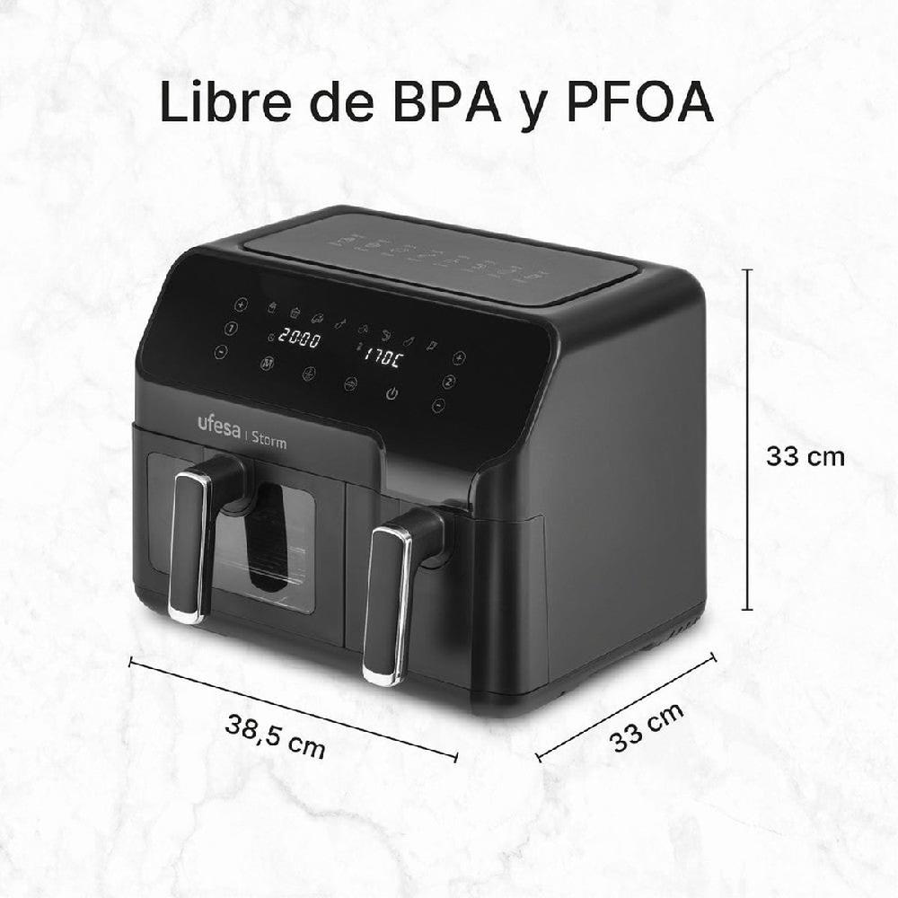 ufesa Freidora de aire doble cubeta 5.5L + 3.5L Storm Tienda de fábrica