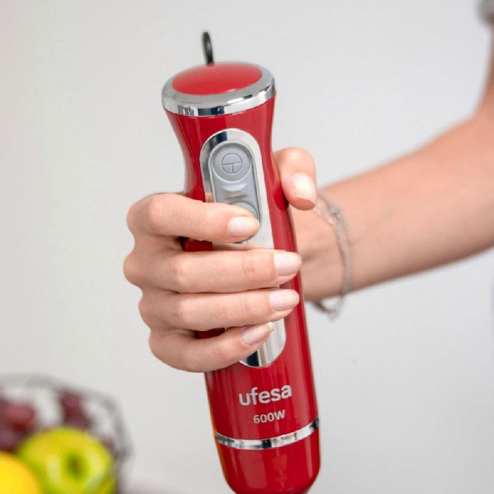 ufesa Batidora de mano BP3443 Rouge 600W con accesorios Precios de Black Friday