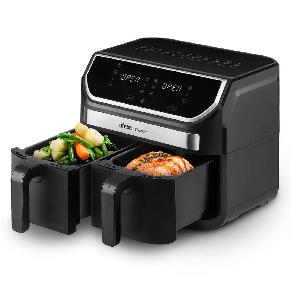 ufesa Freidora de aire digital doble cubeta 9L Thunder Rebajas de fin de temporada