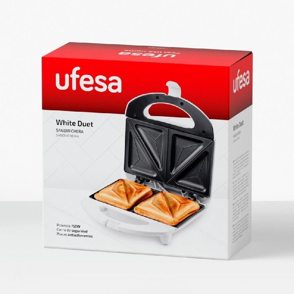 ufesa Sandwichera Inox White Duet COMPRAR AHORA