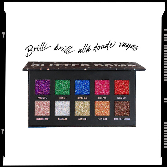 viva la diva Glitterbomb Eyeshadow Palette Liquidación