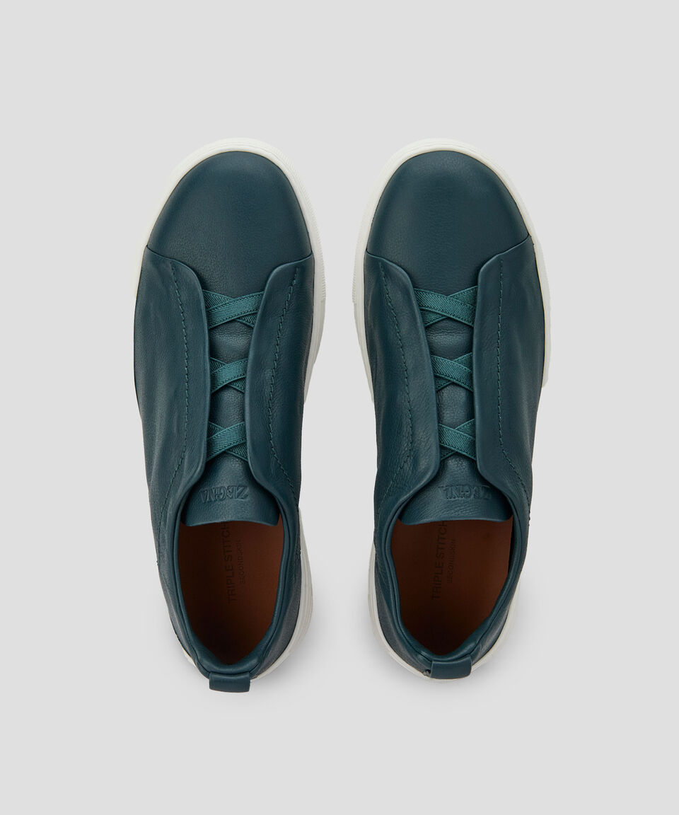 Zegna Tenis casuales en piel Triple Stitch Hombre Limitado a 3 días