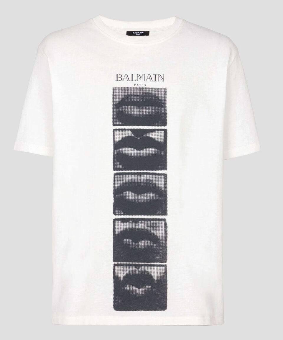 Balmain Playera cuello redondo manga corta Hombre Descuento por venta flash