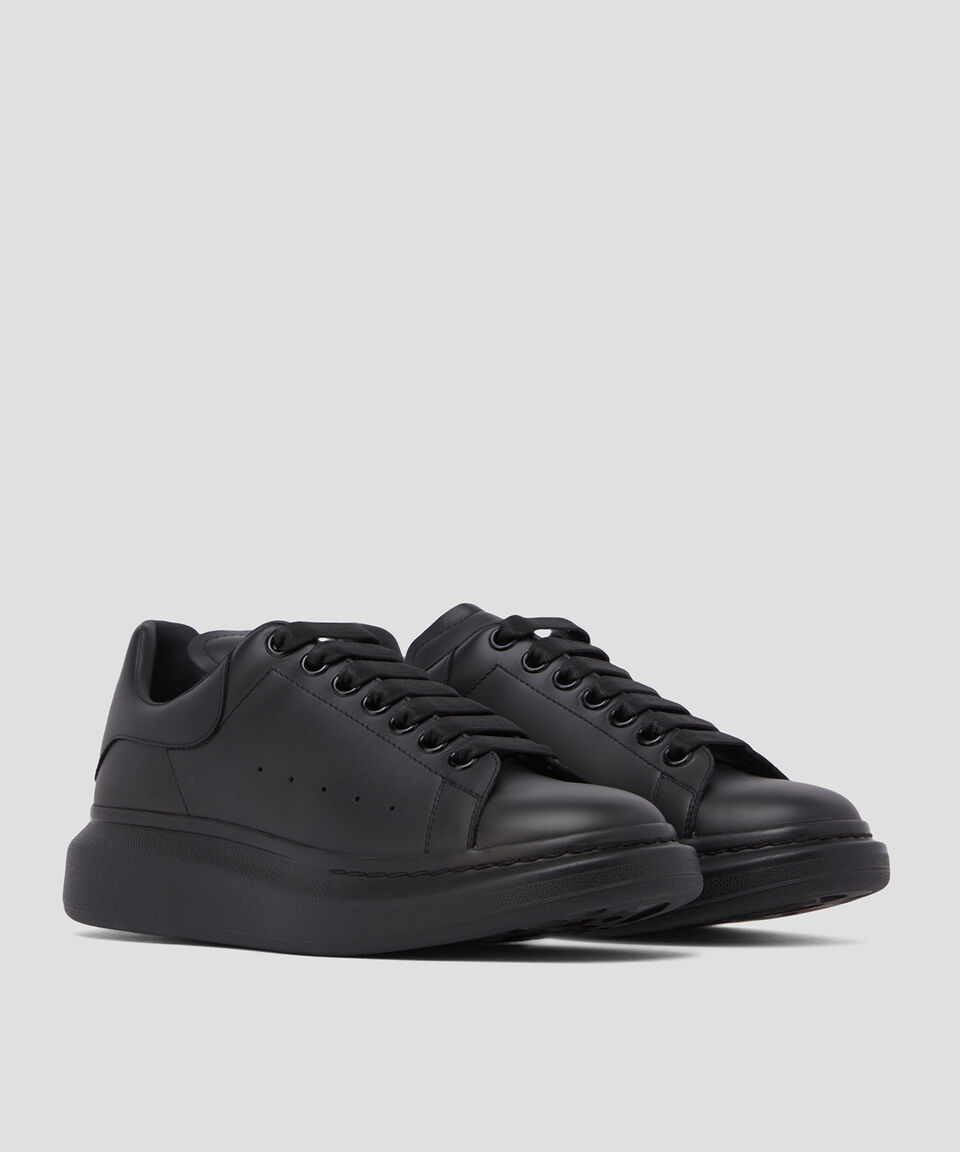 McQueen Tenis de piel con logotipo en talón Hombre Outlet