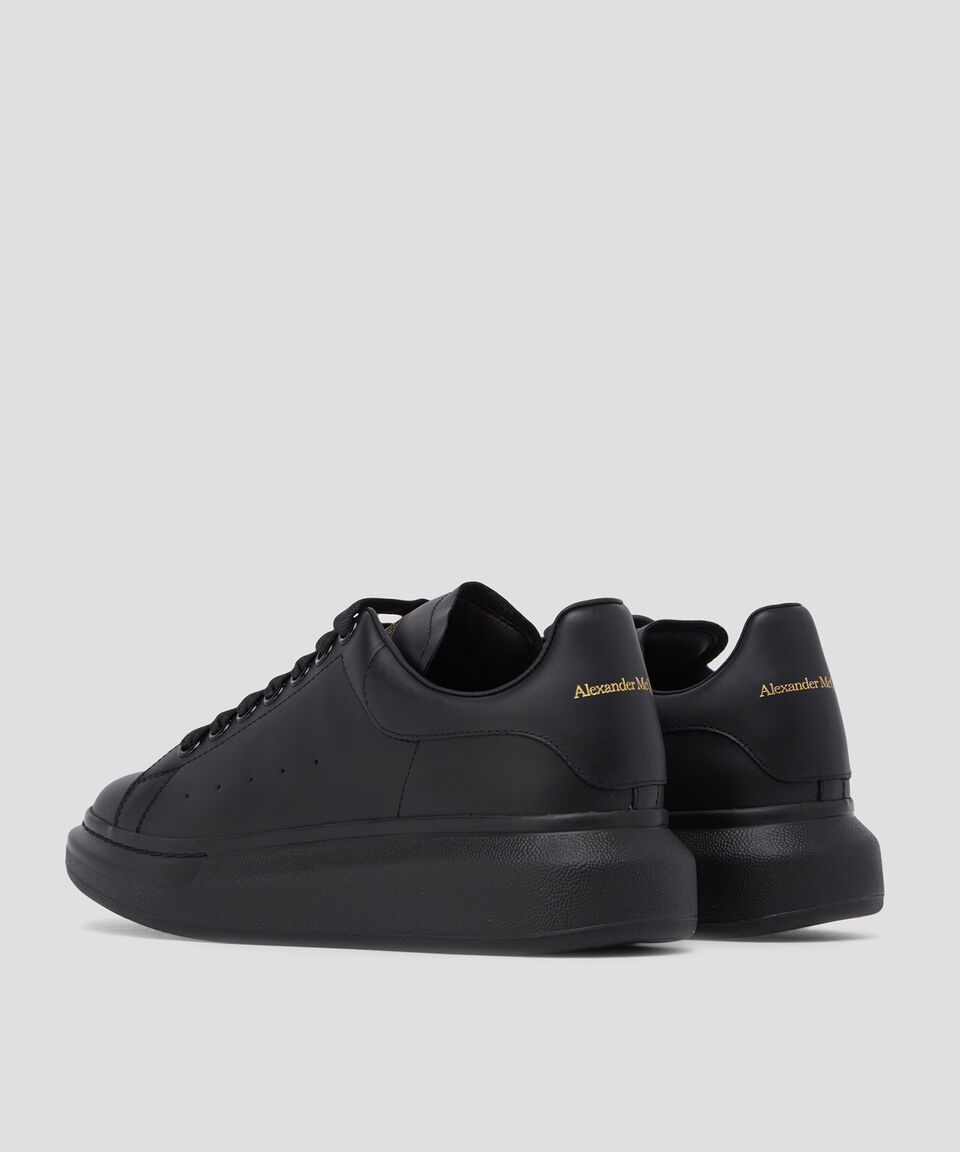 McQueen Tenis de piel con logotipo en talón Hombre Outlet