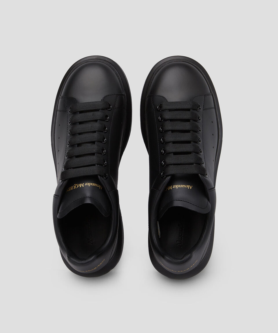 McQueen Tenis de piel con logotipo en talón Hombre Outlet