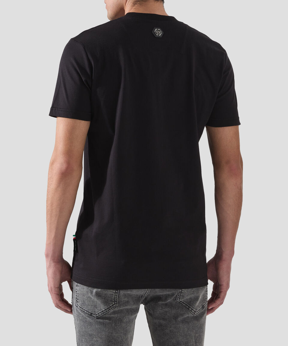 Philipp Plein Playera de cuello redondo con manga corta estampada Hombre Outlet online