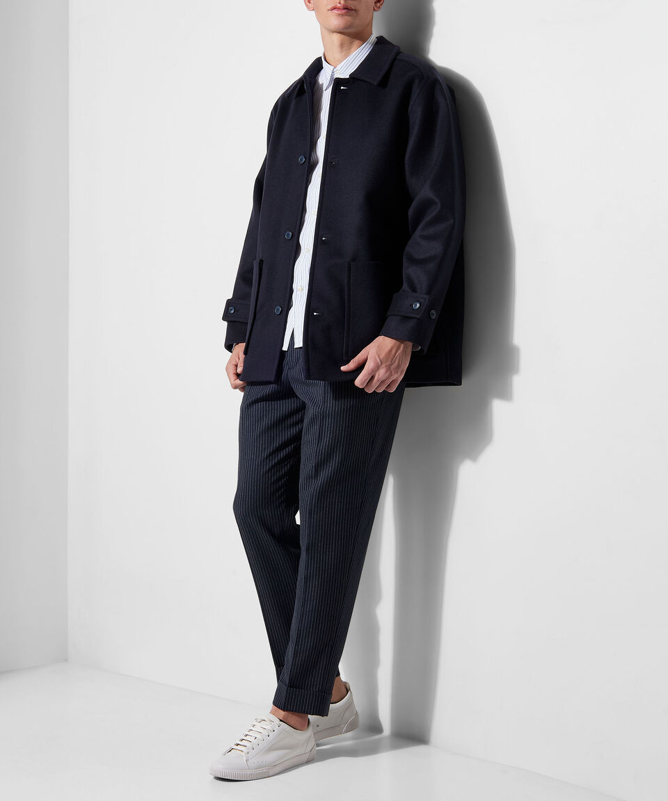 Officine Générale Camisa de rayas con manga larga Hombre Rebajas de fábrica