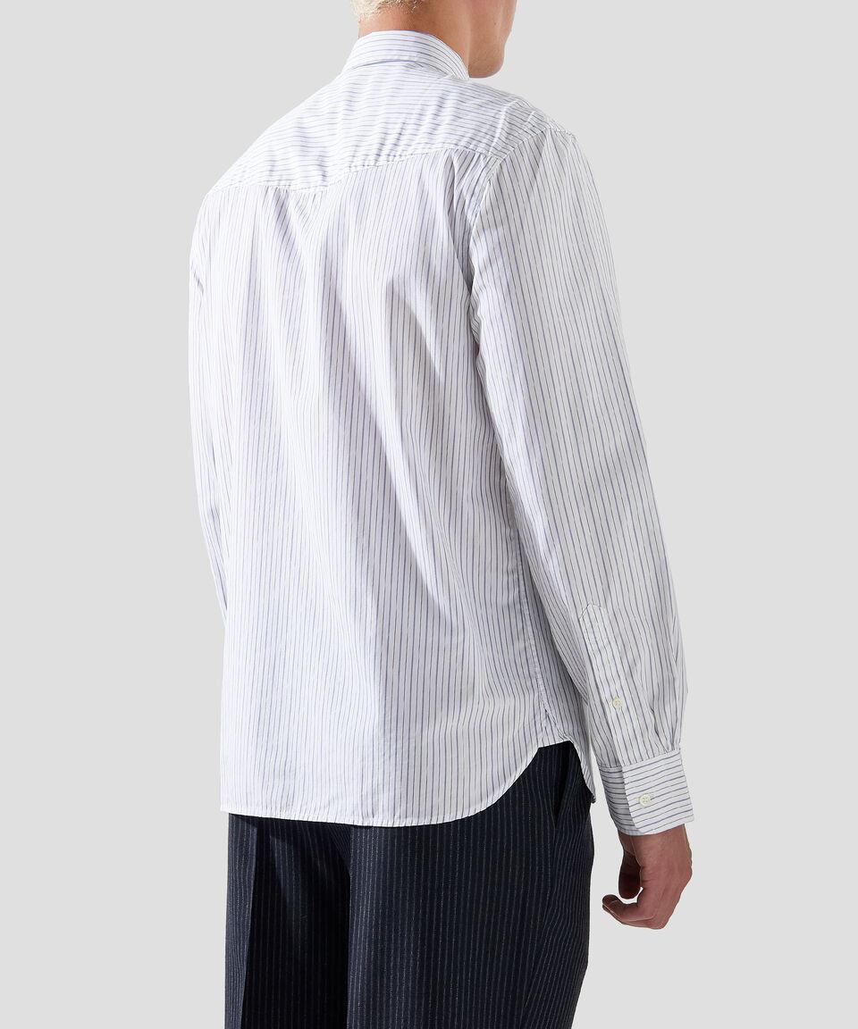 Officine Générale Camisa de rayas con manga larga Hombre Rebajas de fábrica