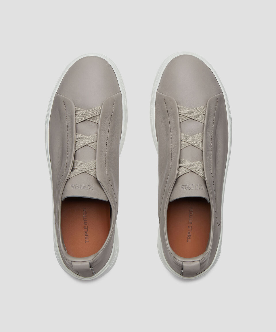 Zegna Tenis Casuales en Piel Hombre Descuento