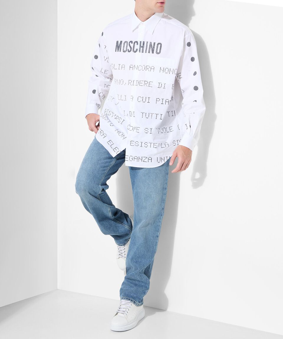Moschino Jeans Laurel Crown Emblem de corte regular Hombre Últimos 3 días