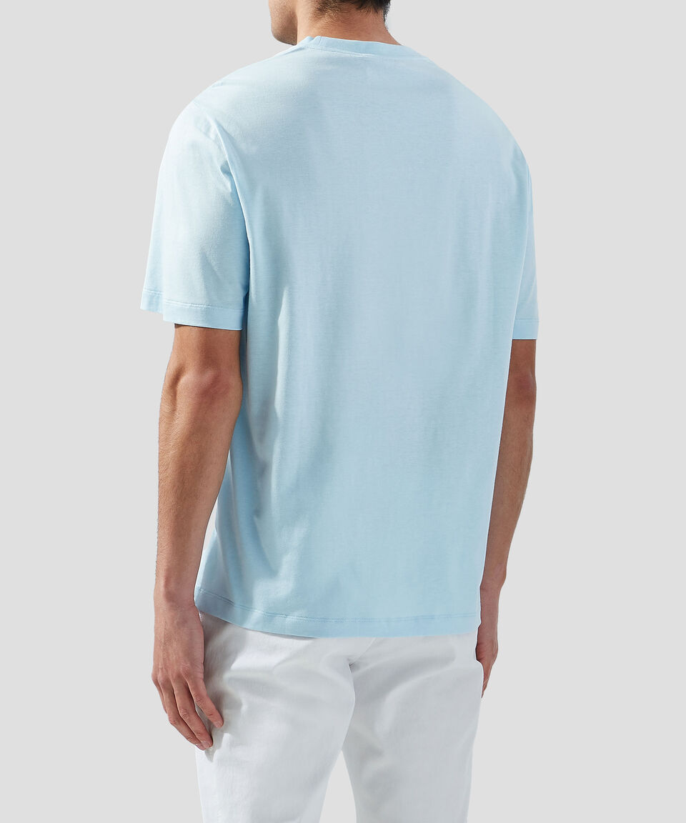 Versace Playera de cuello redondo y manga corta estampada Hombre Últimos 2 días