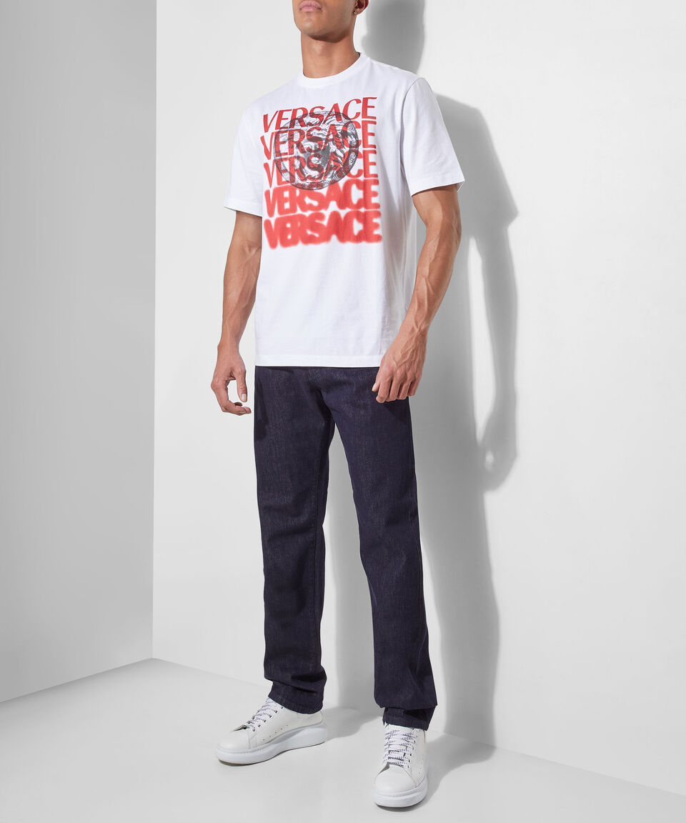 Versace Playera Cuello Redondo Manga Corta Hombre Solo queda un día