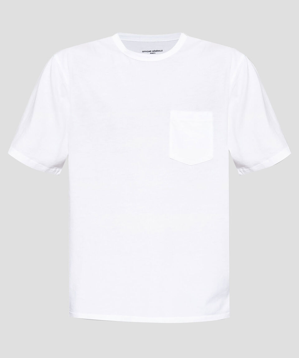 Officine Générale Playera de cuello redondo con manga corta Hombre Grandes descuentos