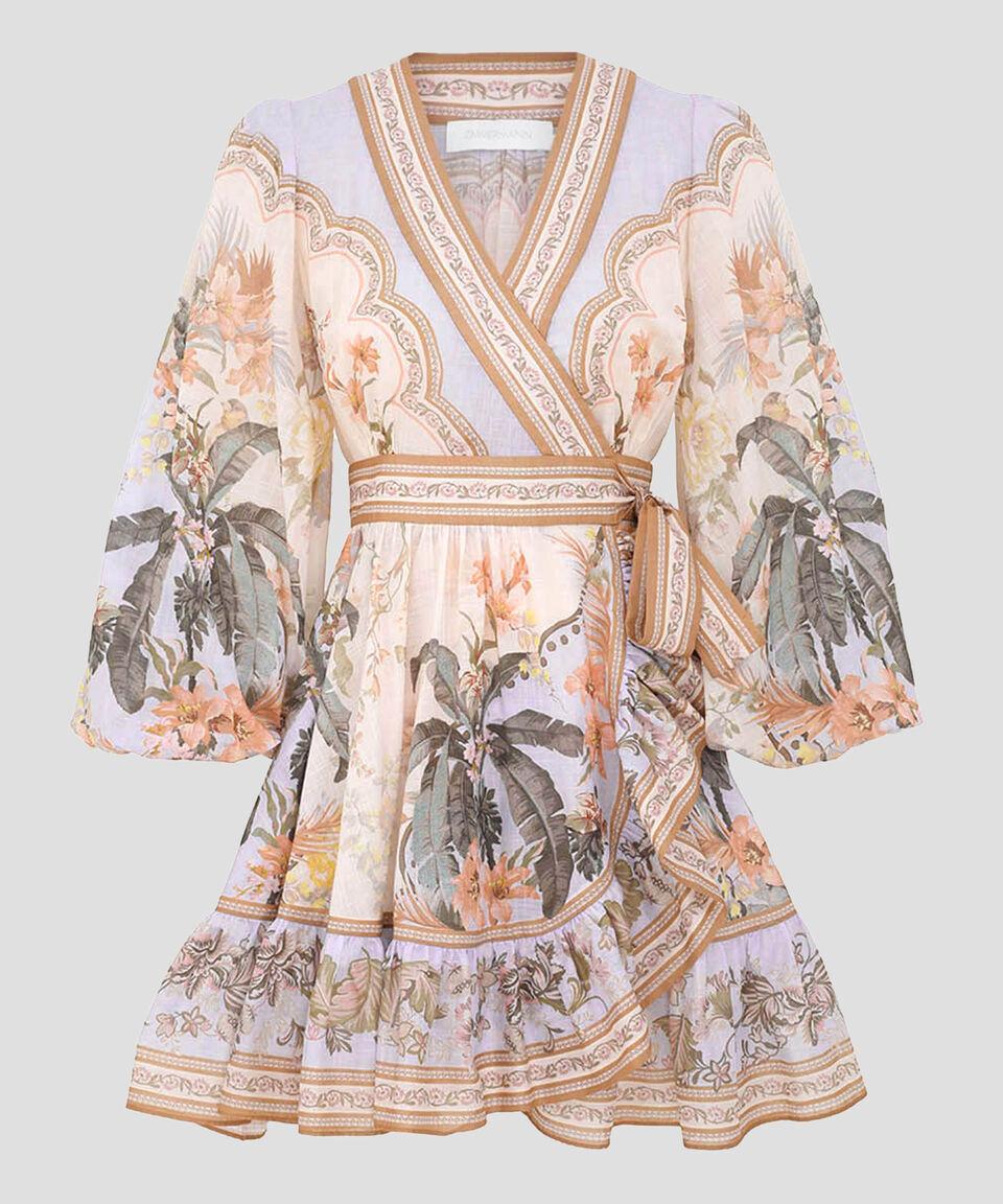 Zimmermann Vestido mini con manga larga estampado Wylie Mujer En oferta