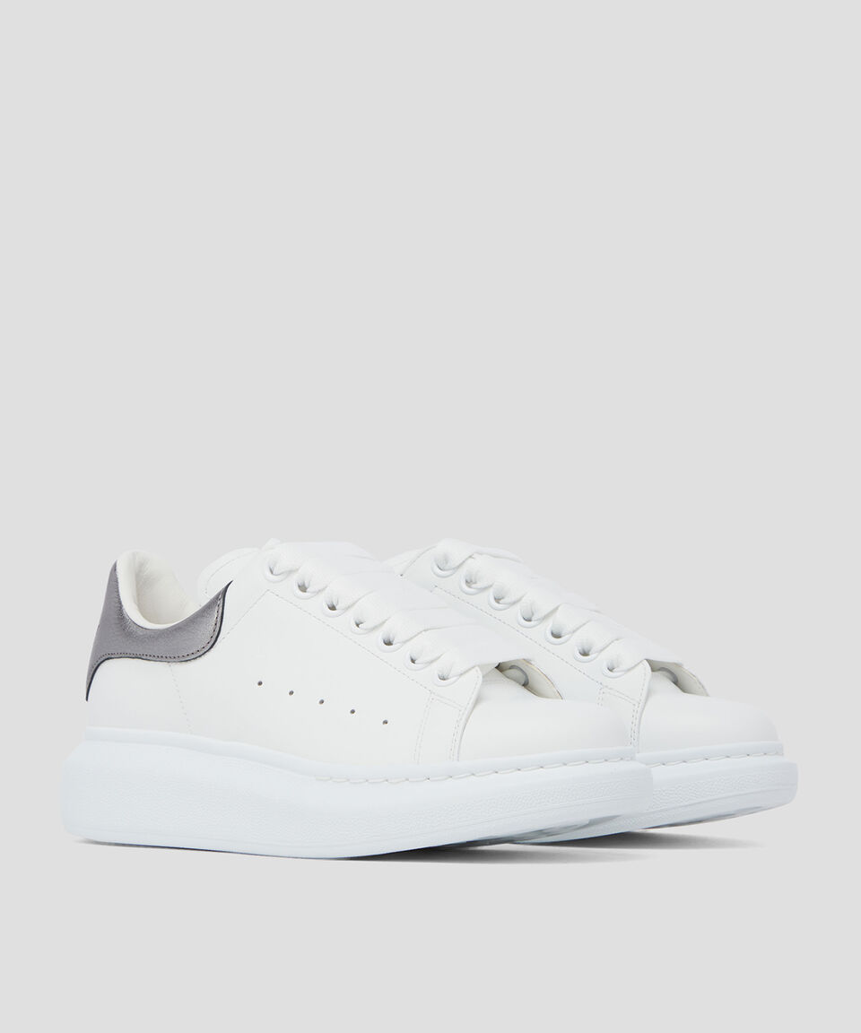 McQueen Tenis de piel Exagerated con talón a contraste Mujer Gran oferta