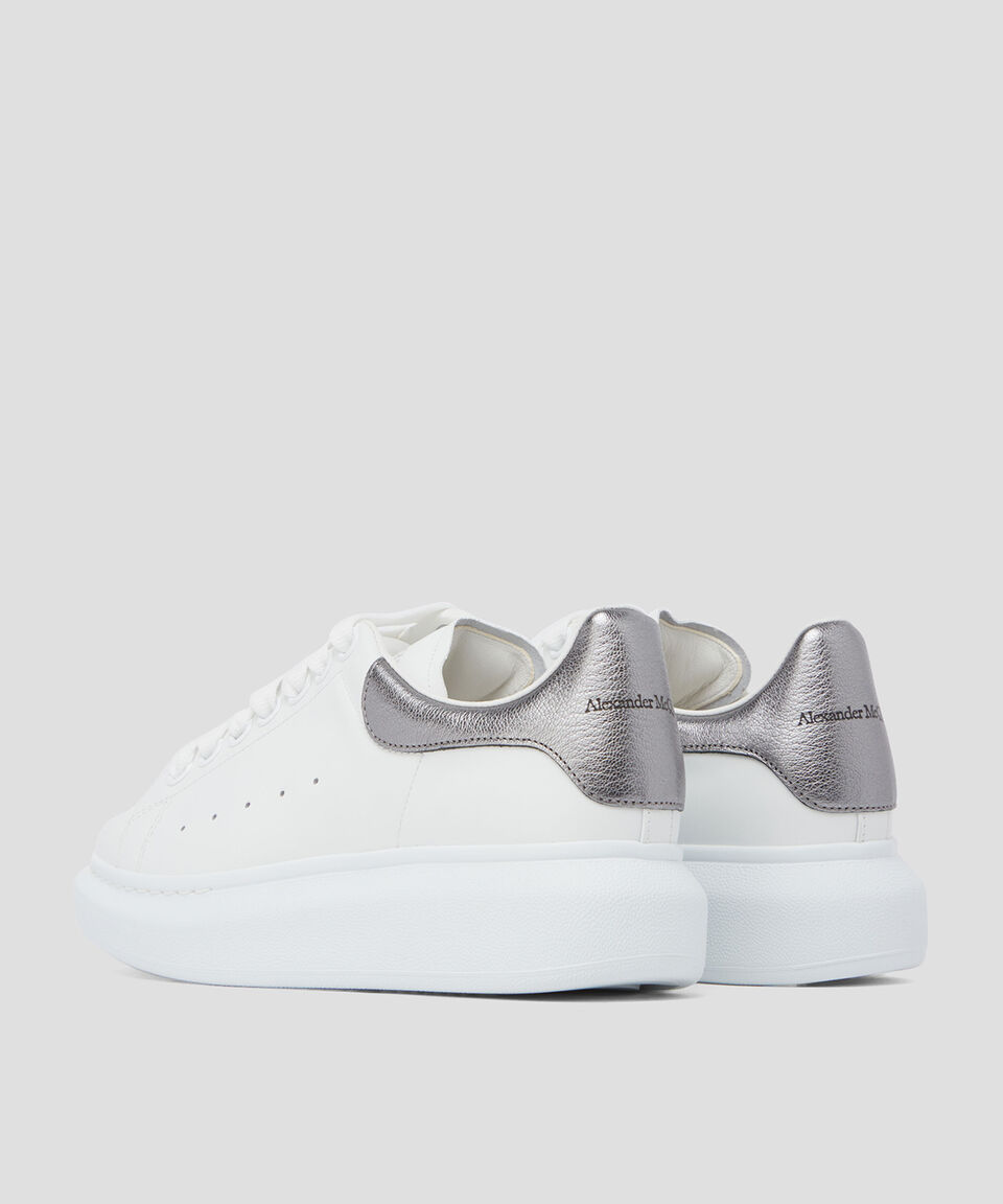 McQueen Tenis de piel Exagerated con talón a contraste Mujer Gran oferta