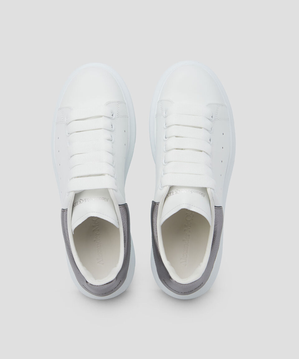 McQueen Tenis de piel Exagerated con talón a contraste Mujer Gran oferta