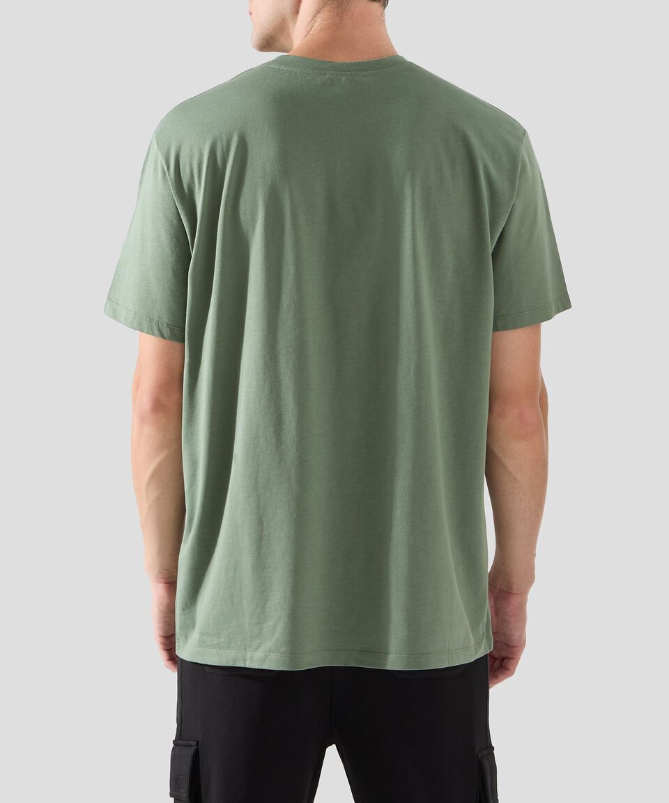 Balmain Playera de cuello redondo con manga corta estampada Hombre Últimos 3 días