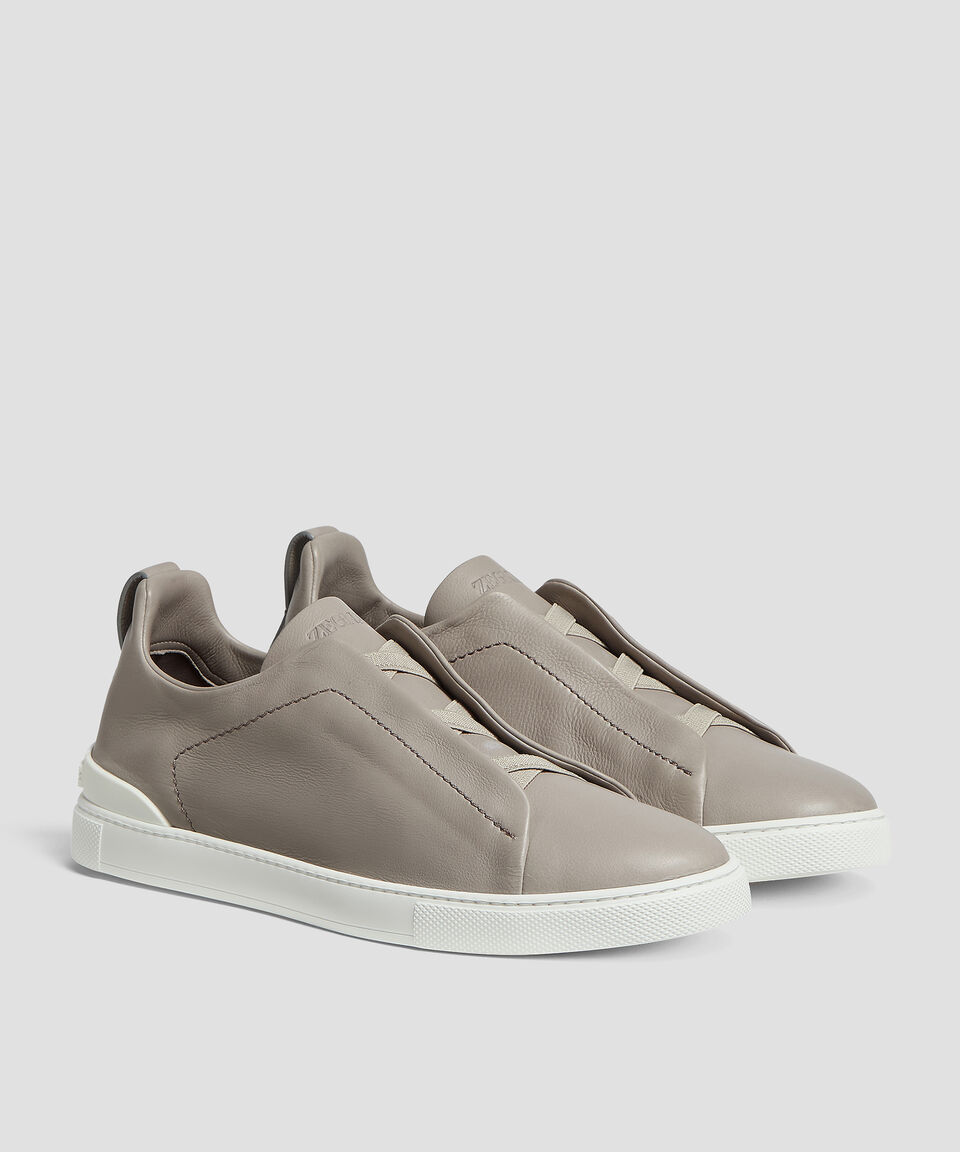 Zegna Tenis Casuales en Piel Hombre Libre de impuestos
